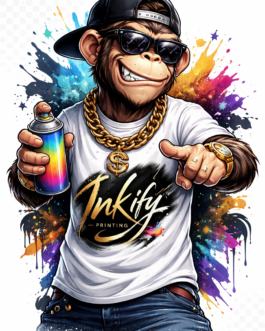Inkify Urban Monkey Streetwear T-Shirt